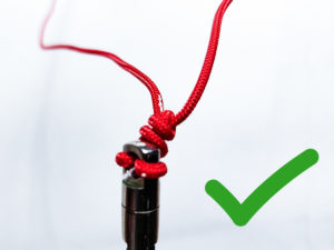 Bremsknoten-mit-Sicherungsknoten Bremsknoten-ohne-Sicherungsknoten